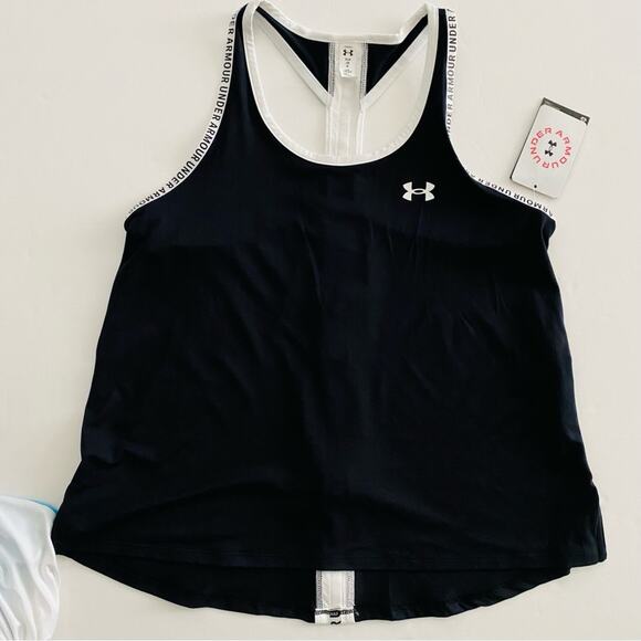 Under Armour | Racer Back Loose Fit Logo Trim Tank Top Bundle NWT L - Picture 5 of 13